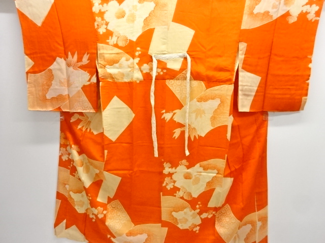 JAPANESE KIMONO / ANTIQUE JUBAN / SILK / KIKU